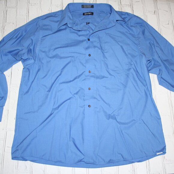 Men's Blue button down shirt by Puritan 17.5 34/35 - Picture 1 of 5